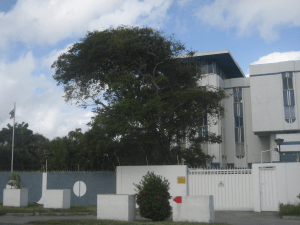 Здание посольства России в Гайане