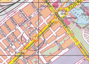 Карта расположения посольства России в Будапеште