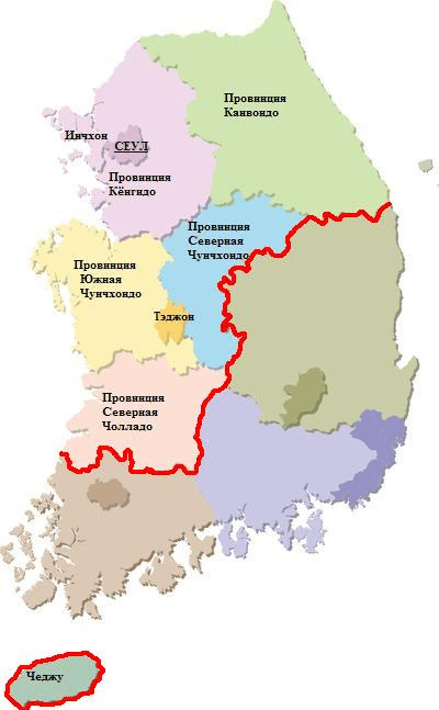 Консульские округа в Корее
