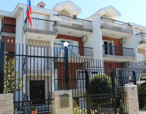 Здание посольства России в Черногории