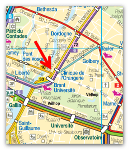 Карта генконсульства России в Страсбурге