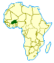 Расположение Буркина-Фасо